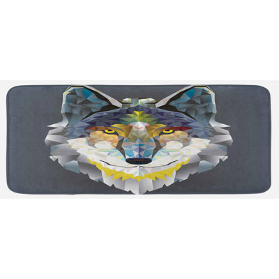 Rustic Synthetic Kitchen Mat