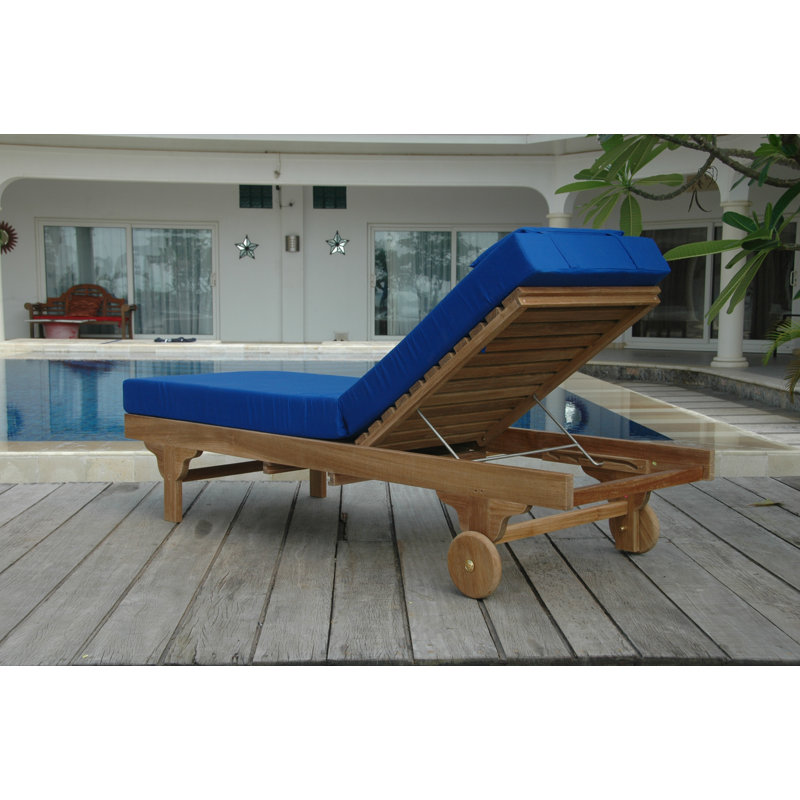 Capri Teak Chaise Lounge