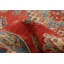 Tapis rouge nouvel âge en laine 6 pi 6 po x 9 pi 8 po Ostadar