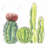 Four Little Cactus Square Throw Pillow-92271155-91266503