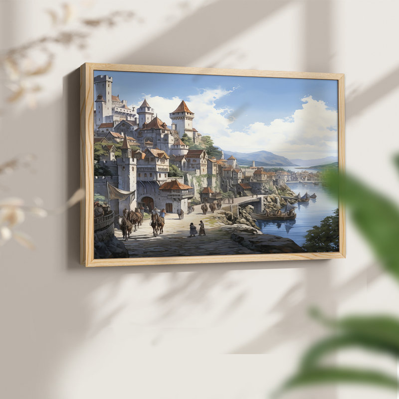 Landscape Series-LXXIV -Framed Print - Restickable, Naturel, H 16 po x l 20 po