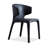 Blue Solid back side Chair(Set of 2)