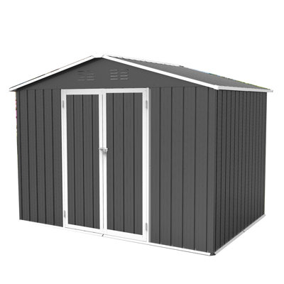 8 ft. W x 6 ft. D Metal Storage Sheds