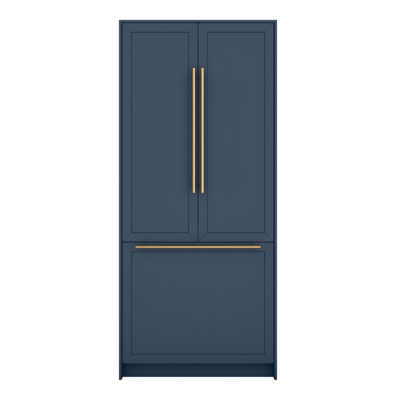 36 In. Panel Ready French Door Refrigerator With Ice maker, water dispenser, Frost Free . 19.6 total cubic feet