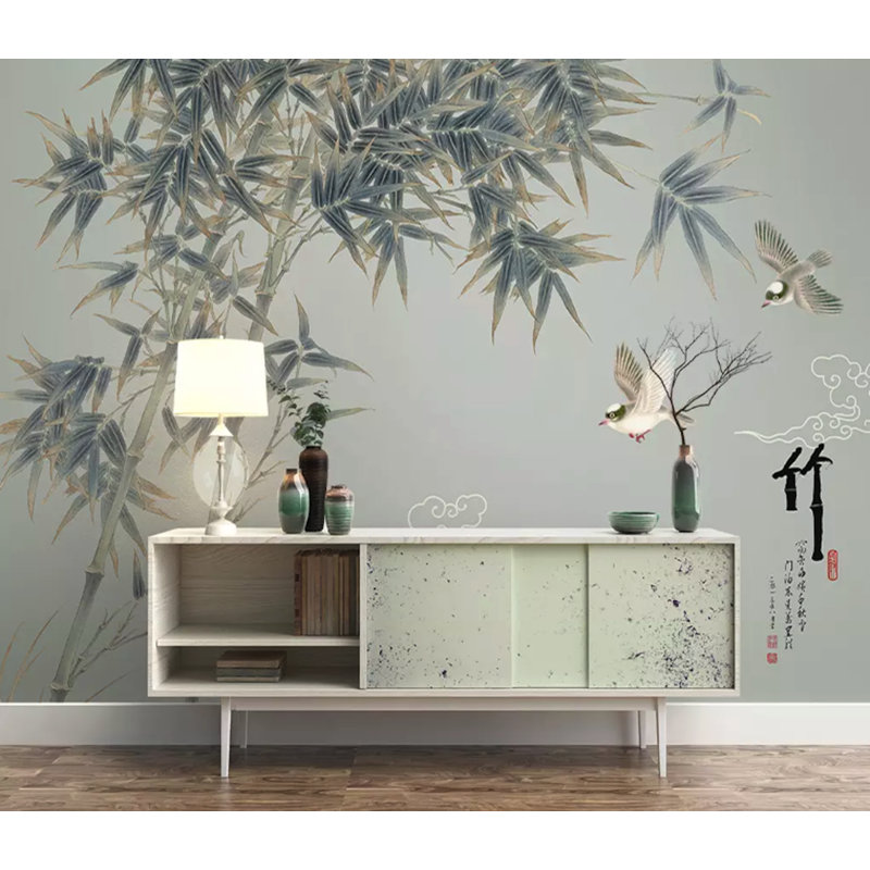 Papier peint amovible vintage, L 98,04 po x l 150 po