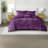 Luxurious King Cal King Velvet Bedding Sets, Modern Purple Home