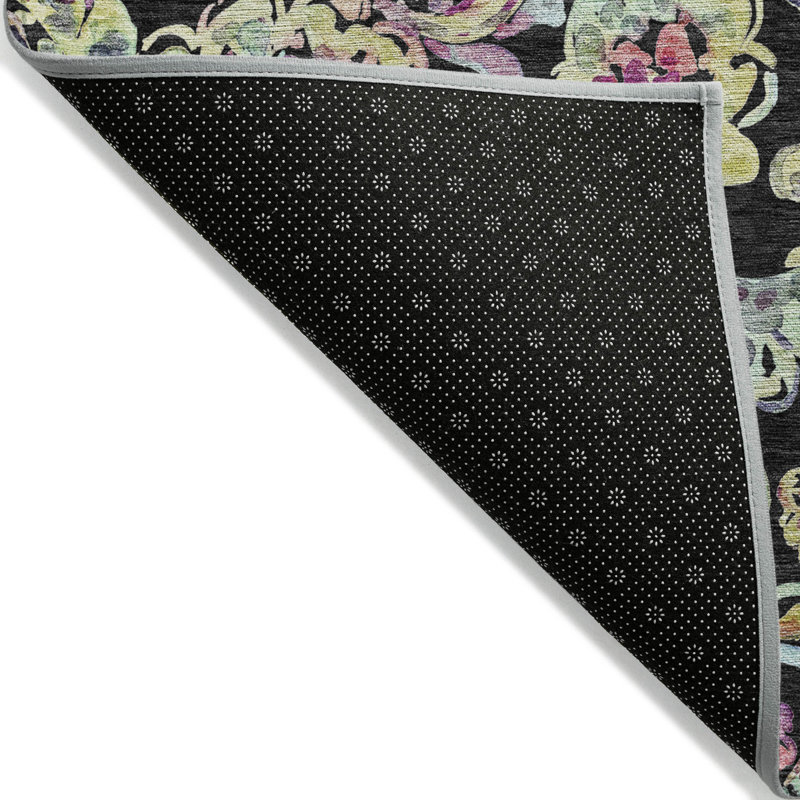 Shoifet Washable Paisley Indoor / Outdoor Rug, Rectangle 2'6" x 3'10"