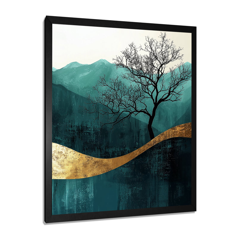Krogman - Landscapes Wall Art Prints, H 32 po x l 24 po, Noir, Reproduction encadrée d'une seule photo