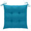 Chaise de patio pliante en teck avec coussin-1570454958