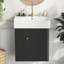 Meuble-lavabo flottant avec lavabo en céramique-590815425