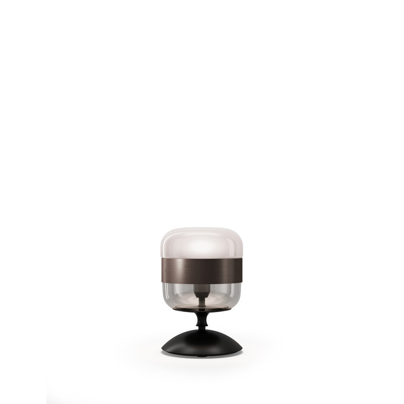 Futura Table Lamp, 11" H x 8" W x 8" D, Smoky Brown