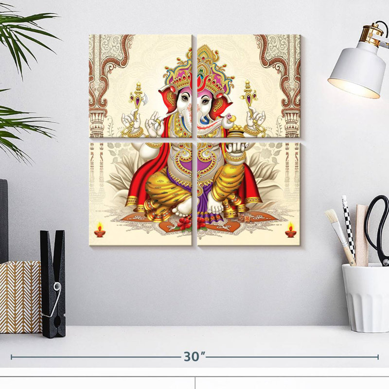 Divinité Adella Ganesh, H 18 po x l 18 po