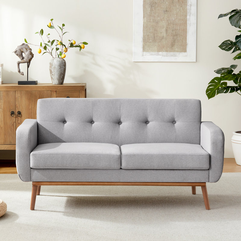 2 Seater Loveseat, Light Grey