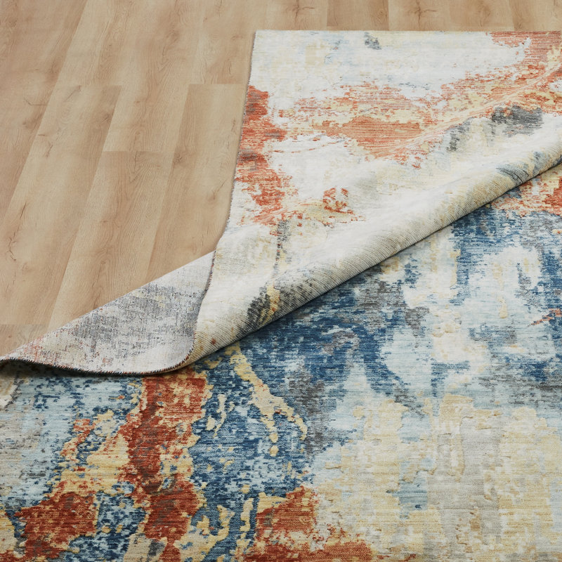 Bergetta Wool Abstract Indoor Rug, Rectangle 2' x 3'