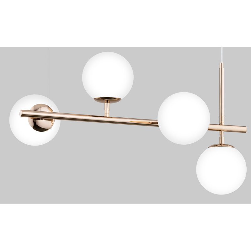 Saiyara - Light Metal Sputnik Pendant, White