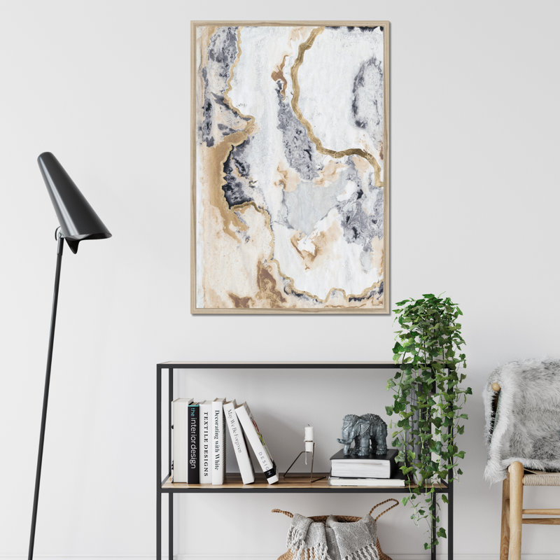 Cinder & Smoke I by Vanna Lam - Wrapped Canvas Painting, Natural Wood Framed Paper Print, 95cm H x 65cm W