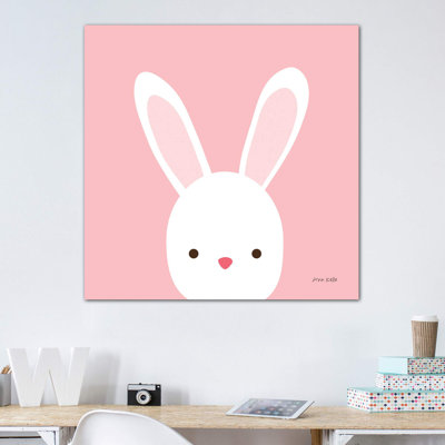 «Cuddly Bunny» par Ann Kelle - impression d'art graphique