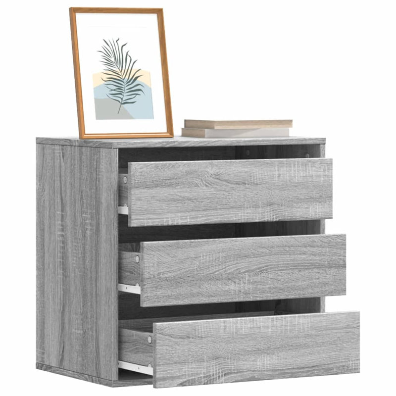 Asmarina Rectangle Accent Chest, 58cm H x 60cm W x 41cm D, Grey Sonoma