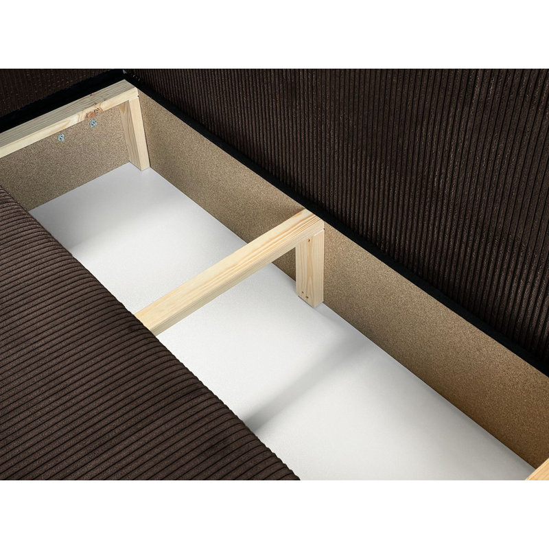 Alpcan 6 Seater Corduroy Corner Sofa , Alpcan Brown Corduroy