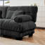 Canapé modulaire en U modulaire en forme de U avec 2 repose-pieds, salon à assise profonde | Gris ardoise | Chenille-927884040