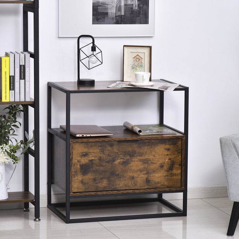 Kester Bedside Table with Storage