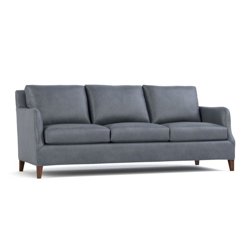 Harper Leather Sofa, Alameda Tradewind