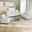 Ensemble de canapé de salon 3 pièces, canapé modulaire, causeuse et fauteuil, canapé 3 places moderne + canapé 2 places + fauteuil d'appoint-851697881