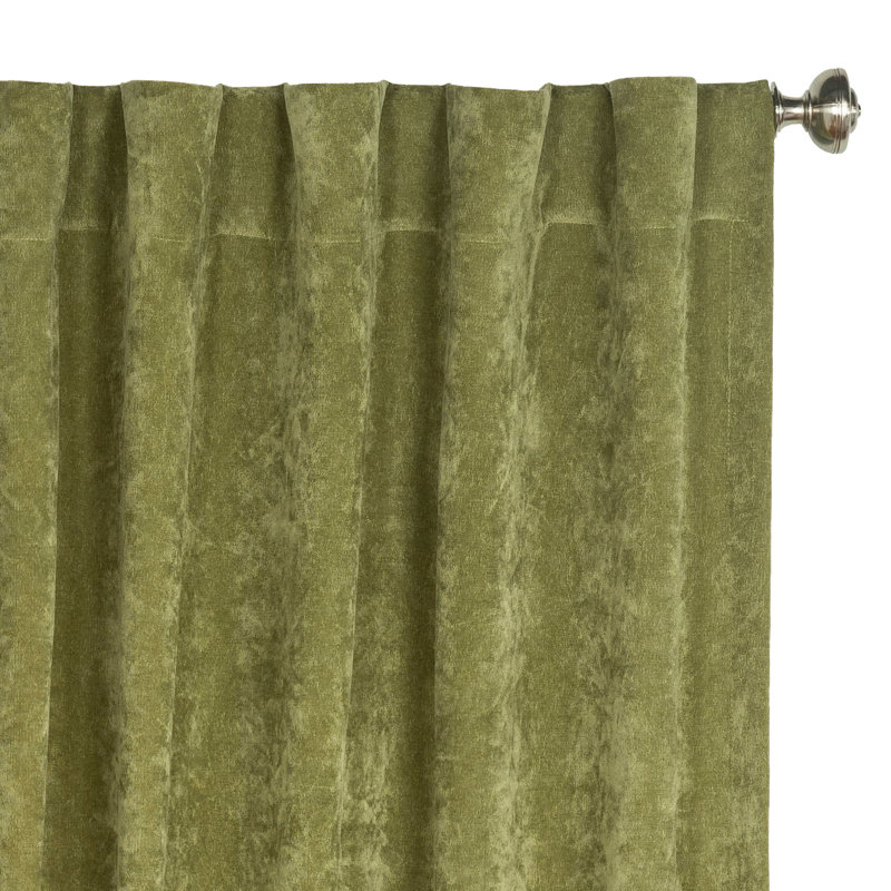 Padma Semi Sheer Curtain, Olive