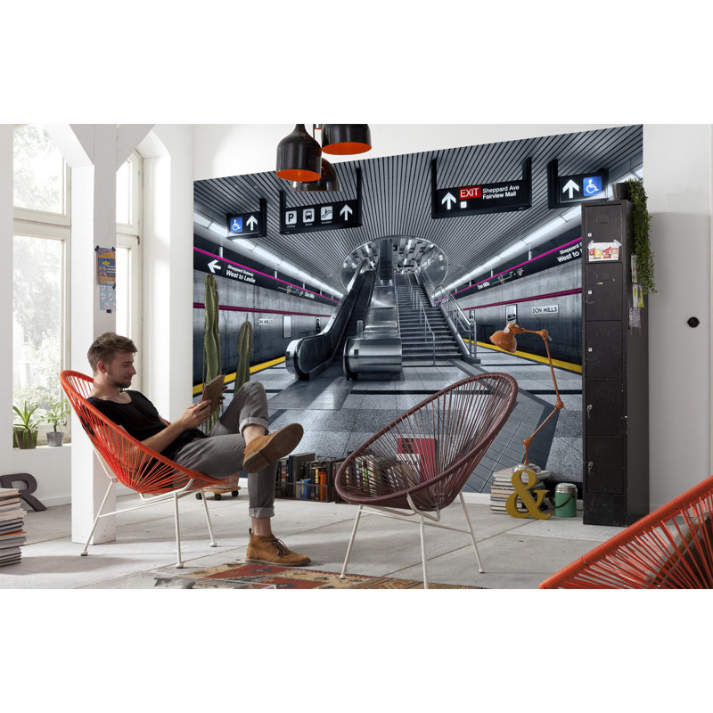 Boru Underground Train 2.54m x 3.68m Wall Mural