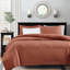 Courtepointe réversible en argile rouge très grand / très grand pour très grand lit - literie été et chaleur, courtepointe, bourre en coton prélavé, 2 taies décoratives incluses, lavable à la machine en mélange d'hiver, assorti-124477314-124477315