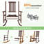 Chaise berçante en bois massif Schereville-814338196