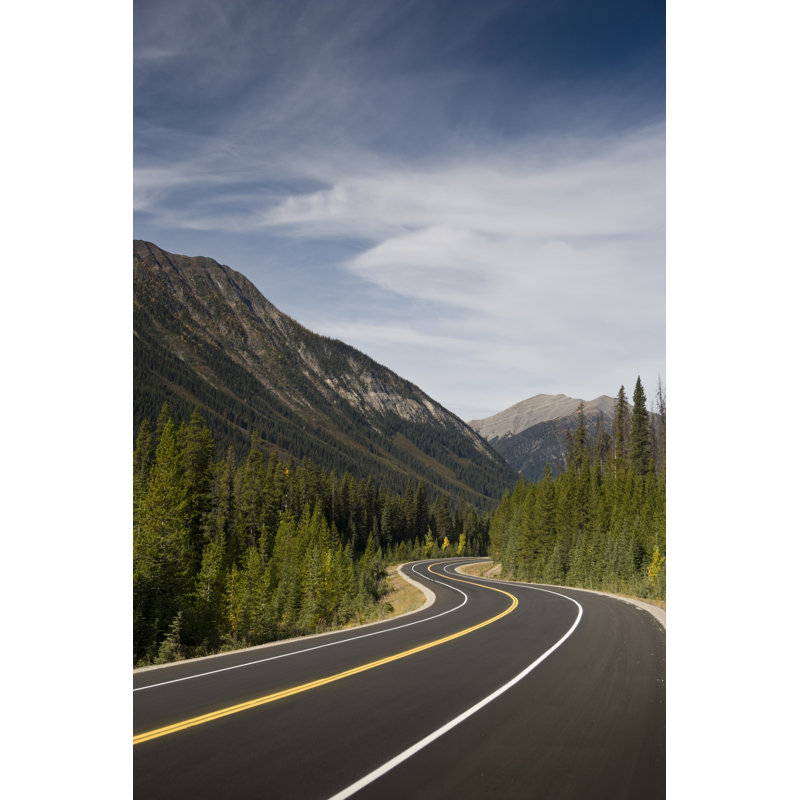 Road Through The Mountains by Pgiam - No Frame Print on Canvas, 91cm H x 61cm W