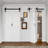 84'' Solid Manufactured Wood Louvered - primed with Installation Hardware Kit Bi Fold Barn Door-99309711