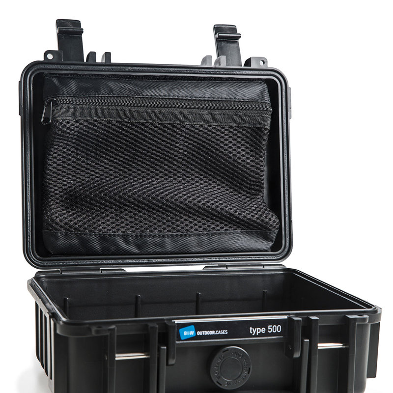 Black Polypropylene Waterproof Hard Case with Foam Padding