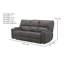 Canapé inclinable en cuir 91 po Harrison-108685056