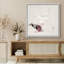 Flying Dove Pair Artwork, Minimal Japanese Style Bird Pictures, Framed Canvas Giclee Print Wall Art-123462746-123462749