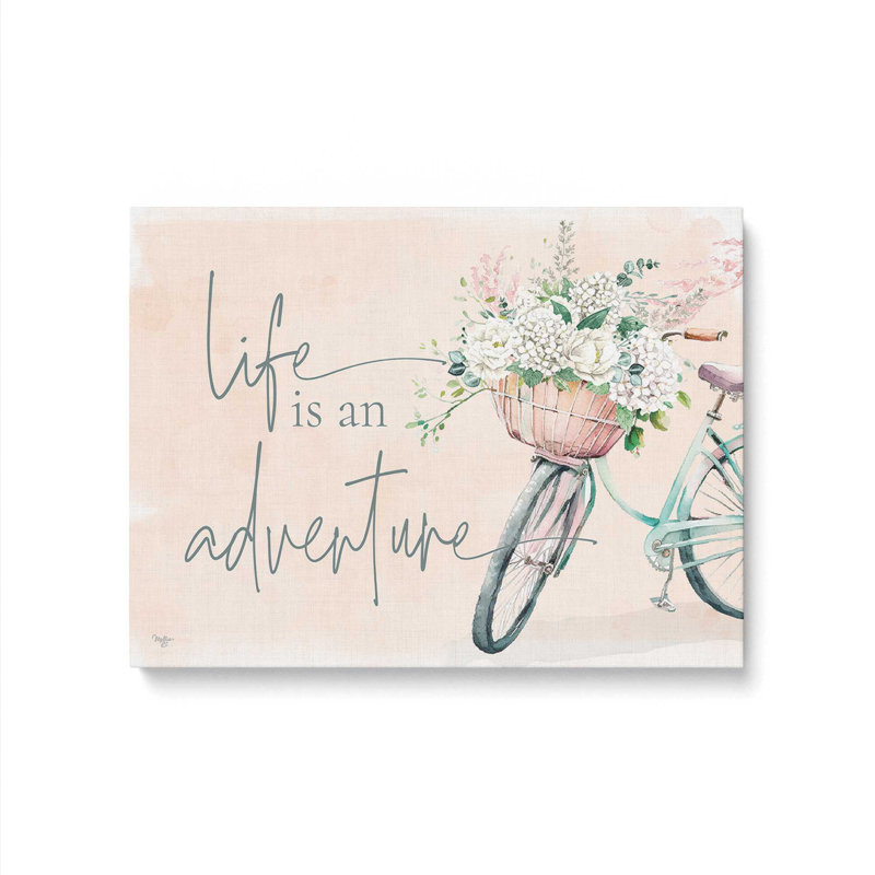 «Life is an Adventure» par Mollie B., reproduction d'art, L 40 x H 30, Ne s’applique pas, Toile non encadrée
