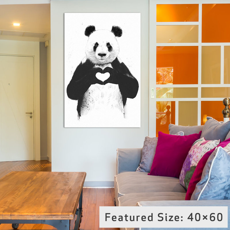 «All You Need is Love», impression, H 18 po x l 12 po x P 1,5 po, Toile tendue