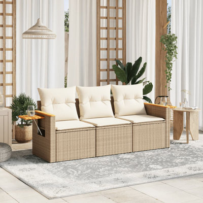 Ensemble de canapé de jardin Vidaxl beige