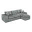 Canapé modulaire moderne 107 po avec méridienne réversible 107 po Boucle-130919496