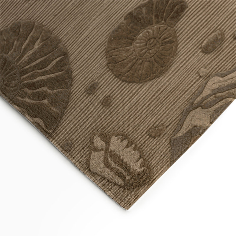 Nature Brown Indoor and Outdoor Area Rug, Rectangle 9' x 12'