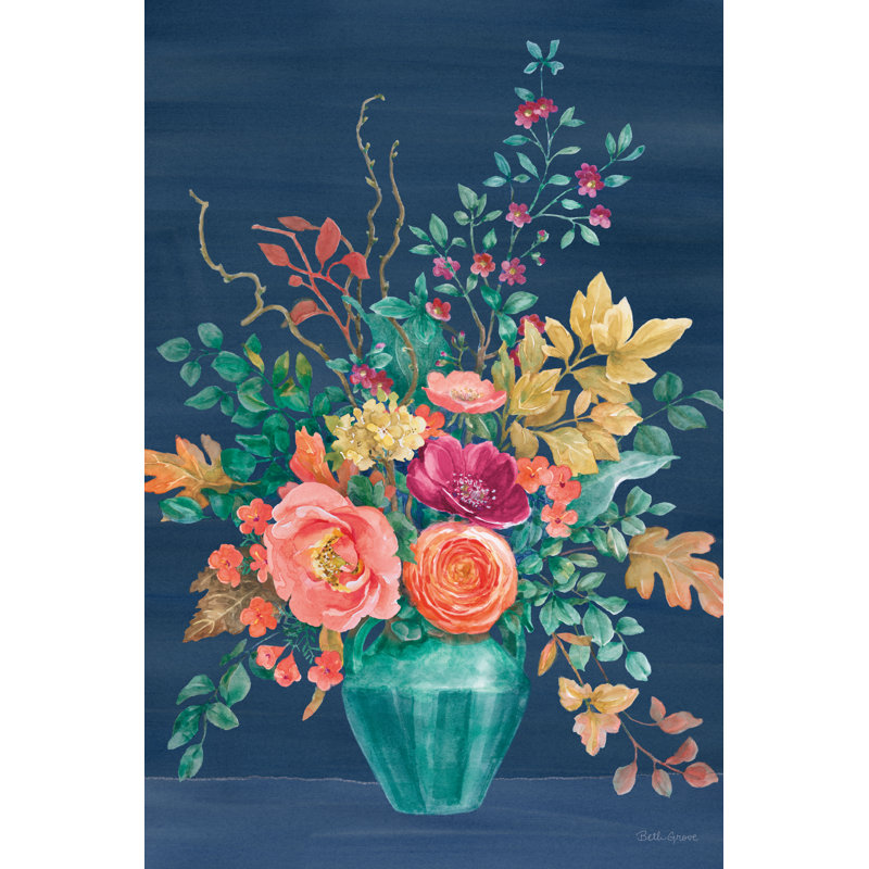 Floral Drama III by Beth Grove - Wrapped Canvas Art Prints, 46cm H x 30cm W x 3.8cm D