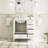 Freestanding 36" W x 35" H Solid Wood Bathroom Vanity With Carrara White Cultured Marble Countertop And Ceramic Single Sink,White-247121475-247121477
