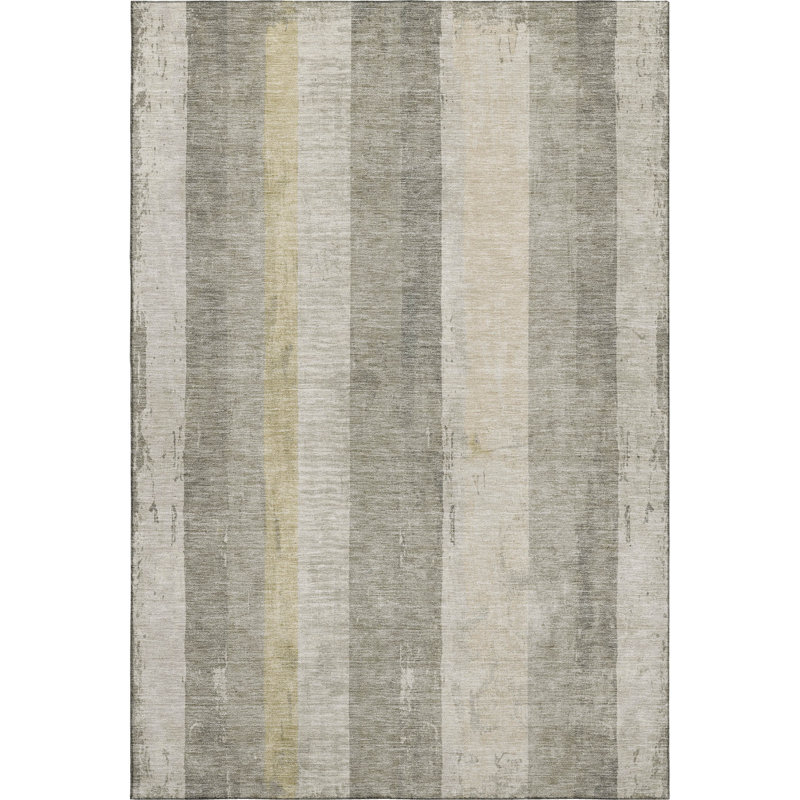 Premium Machine Washable Mehara AMF1689 Stripes Rug, Rectangle 10' x 14'