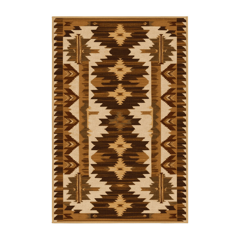 Tapis lavable Tumbleweed Southwestern, Rectangulaire 2 pi x 3 pi
