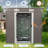 Outdoor Metal Storage Shed with Window and Transparent plate-116540400-122427959
