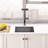 Lefton 17"x17" Stainless Steel Single Bowl Kitchen Bar Sink, Undermount Workstation Sink For Rv With Accessories, 10" Deep-115802747