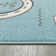 Conant Machine Woven Blue Rug