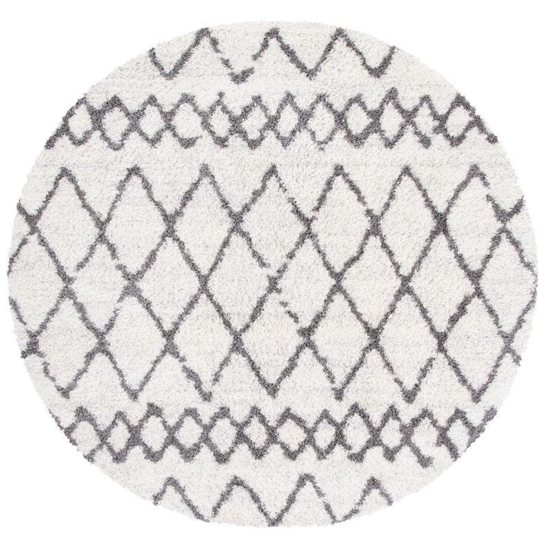 Gokey Performance Geometric Rug, Round 6'7"
