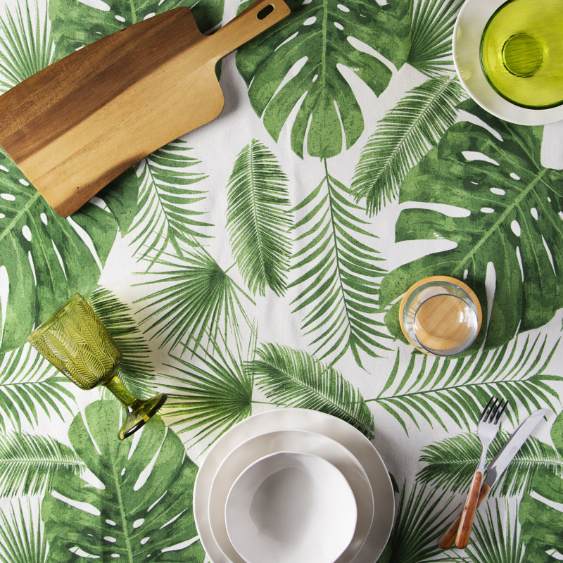 Excelsa Foliage Tablecloth 140X240 Cm, 140cm W x 180cm L